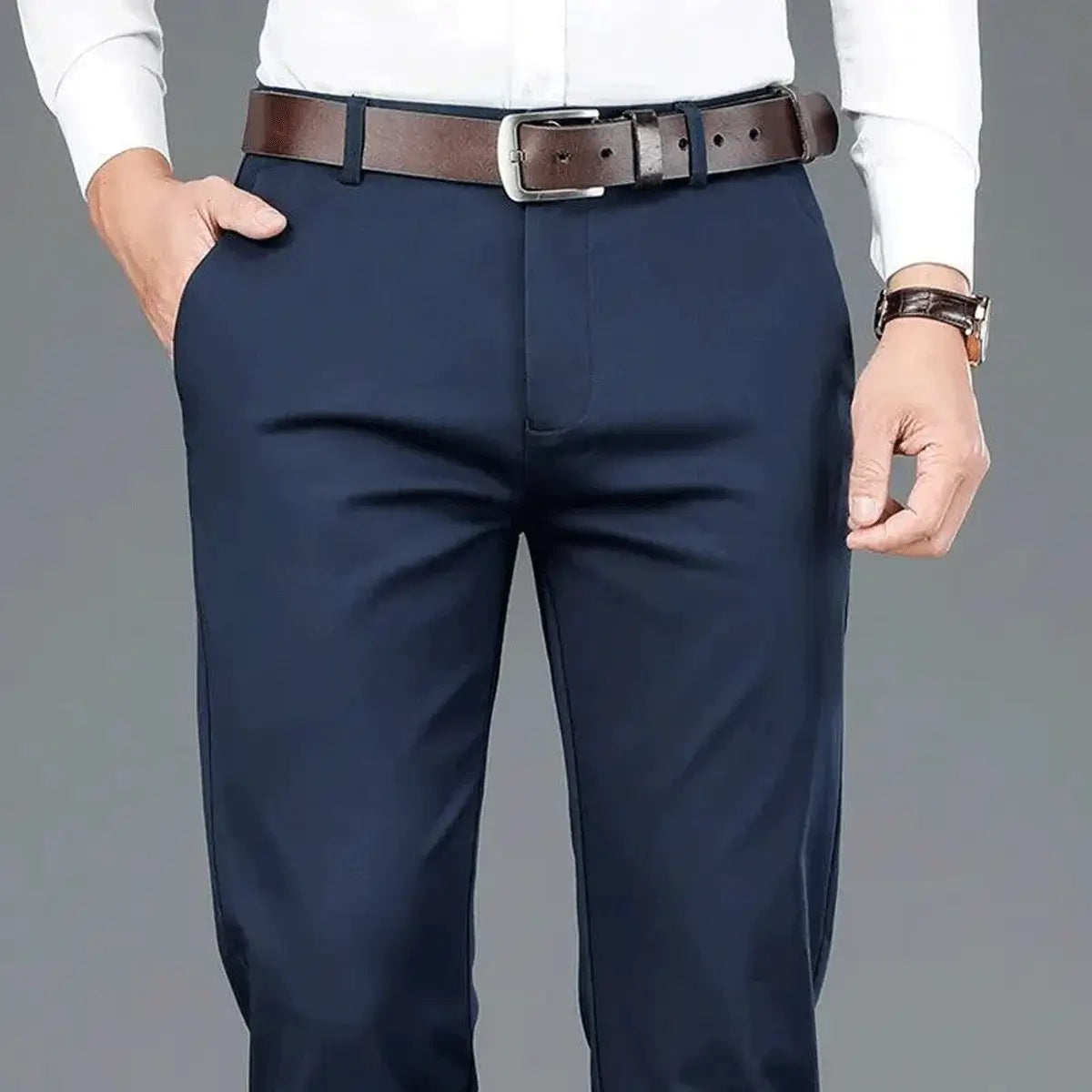 Luffy® Stretchy Social Trousers (+ Free Leather Belt)