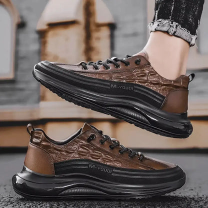 Drako® Blokes' Croc Skin Trainers